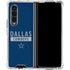 NFL Dallas Cowboys Blue Performance Series Galaxy Z Fold4 5G Clear Case
